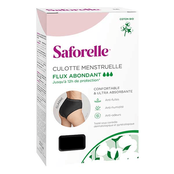 Saforelle® Culotte Menstruelle Classic Flux Normal Taille 34-36 2