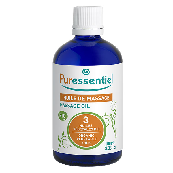 Base Indispensable Huile de Massage aux 3 Huiles Végétales Bio 100ml