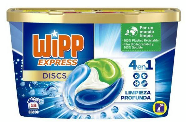 Wipp Express Discs Detergente Limpieza Profunda 18 Dosis