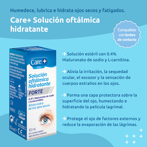 Care+ Forte Solución Oftálmica Hidratante 10ml