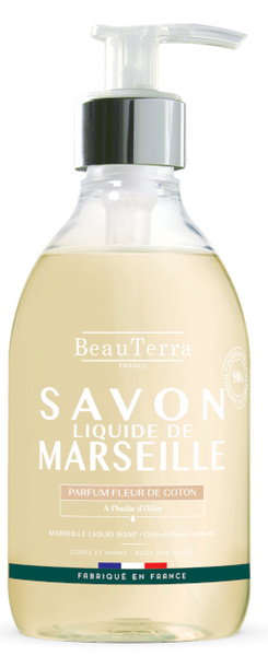 Beauterra Jabón De Marsella Flor De Algodón 300 Ml