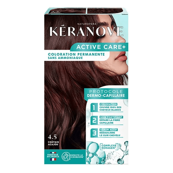 Active Care+ Coloration crème permanente 4.5 Châtain acajou