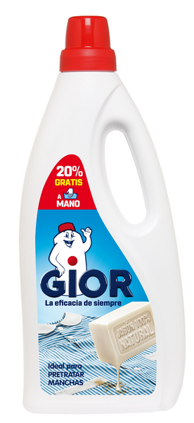 Gior Detergente Líquido A Mano 750ml +20% Gratis