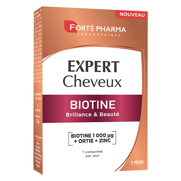 Expert Cheveux Biotine Ortie Zinc Beauté Brillance 30 comprimés 4