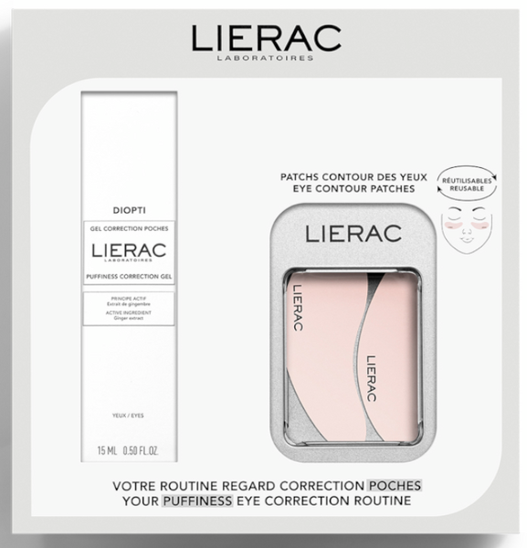 Lierac Diopti Gel Corrector De Bolsas 15 Ml + Parches