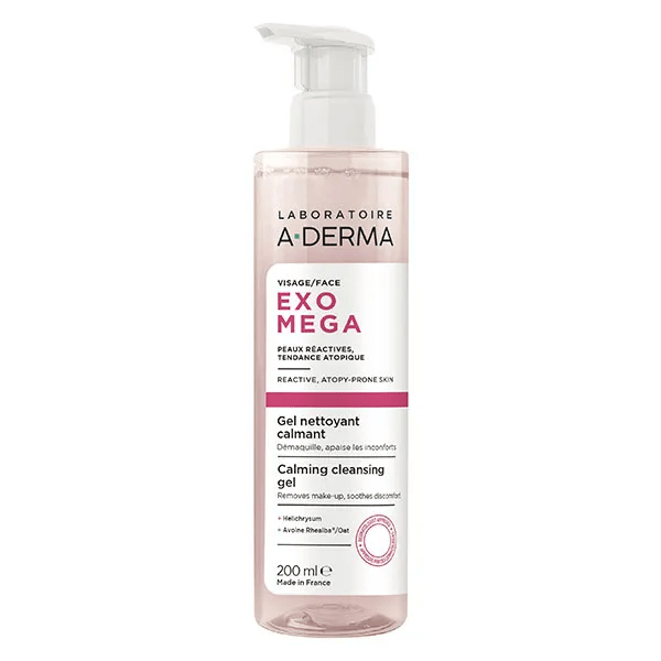 Exomega Gel nettoyant calmant 200ml 3