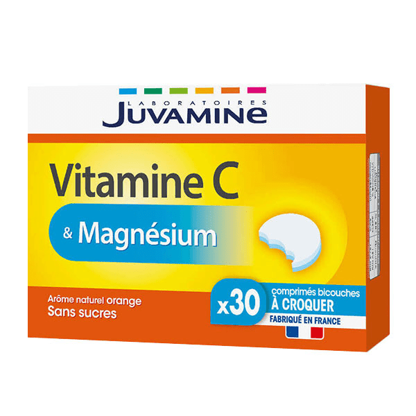 Vitamine C et Magnésium 30 comprimés à croquer 2