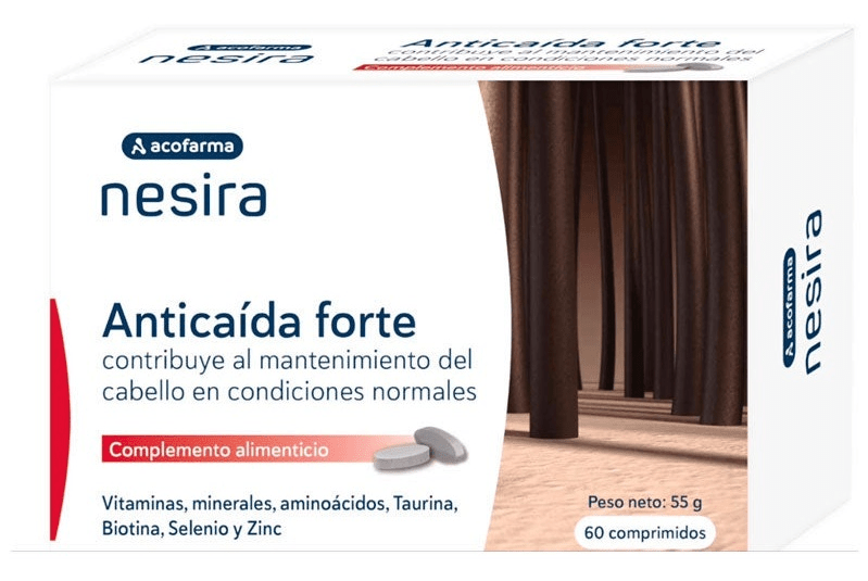 Acofarderm Anticaída Forte Nesira Acofarma 60 Comprimidos