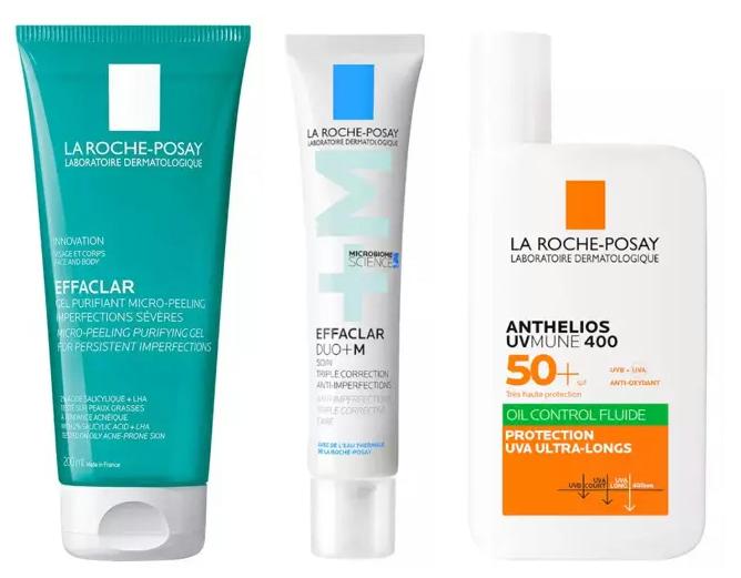 Imagen de La Roche Posay Effaclar Rutina Acné Pack 3 unidades en OfertitasTOP