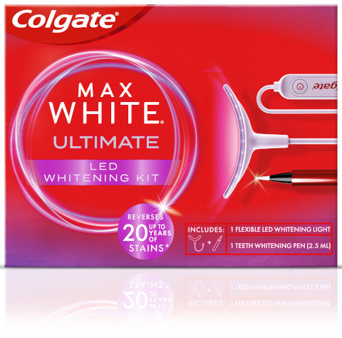Colgate Max White Ultimate Kit De Blanqueamiento LED
