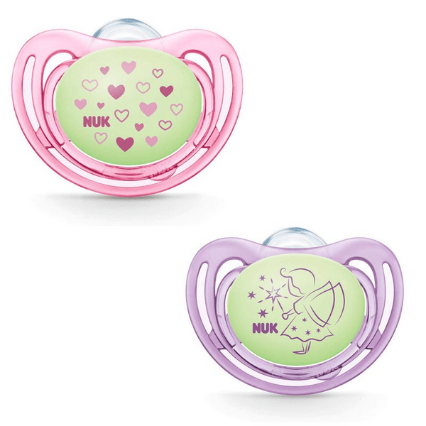Nuk Freestyle Chupete Night Silicona 0-6m Tonos Rosas 1 Ud