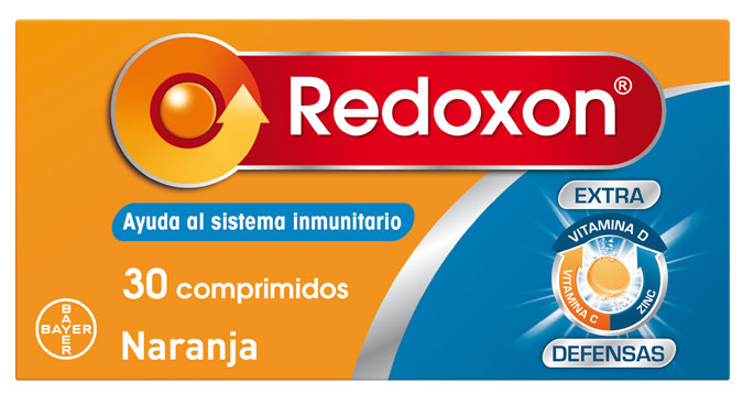 Redoxon Extra Defensas Vitaminas Sabor Naranja 30 Comprimidos Efervescentes