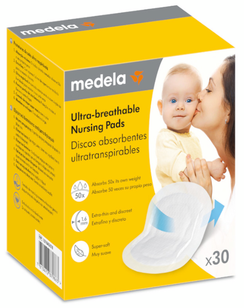 Medela Safe&Dry Discos Absorbentes Desechables 30 Unidades