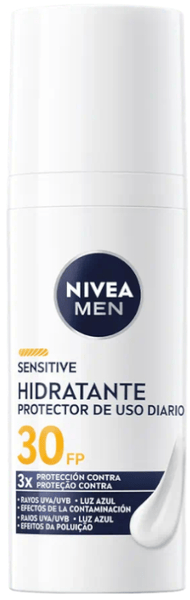 Nivea Hombre Crema Men Sensitive Hidratante Protector Spf30 50 Ml