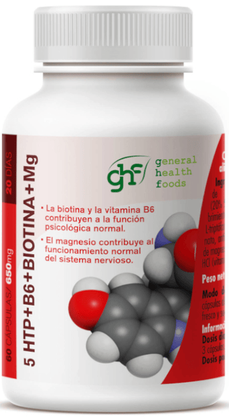 Ghf Mujer Triptófano 5 Htp + B6 + Biotina + Mg 60 Caps - Imagen 3