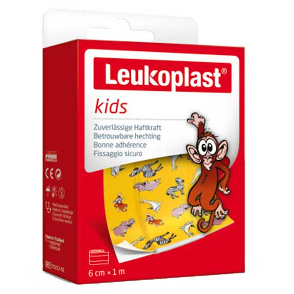 Leukoplast® kids Pansement adhésif premiers soins 6cm x 1m