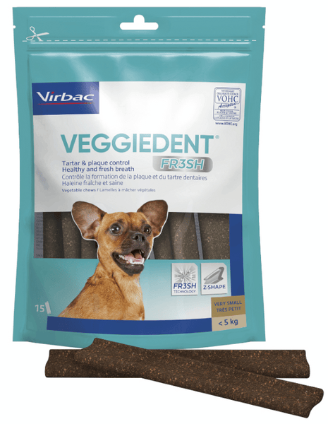 Virbac Veggiedent Fresh XS (5kg) 15 uds