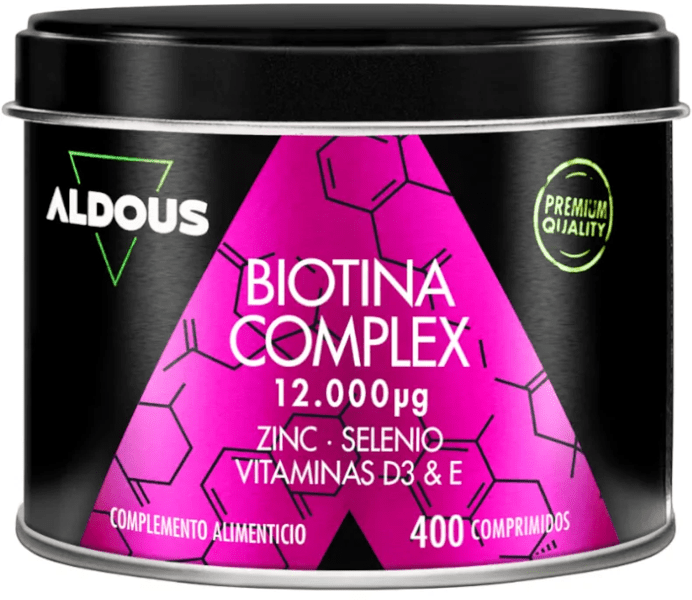 Aldous Bio Aldous Labs Biotina Con Zinc, Selenio, Vitamina D3 Y Vitamina E 400 Comprimidos