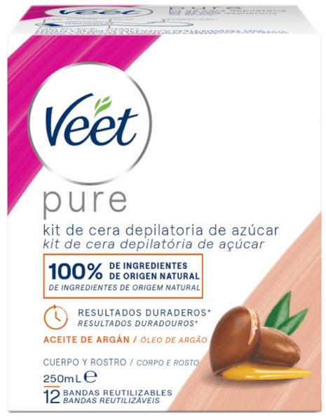 Veet Minima Tarro Cera Depilatoria con Aceite de Argán 250ml