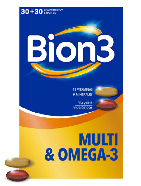 Bion3 Multi & Omega-3 30 Comprimidos + 30 Cápsulas