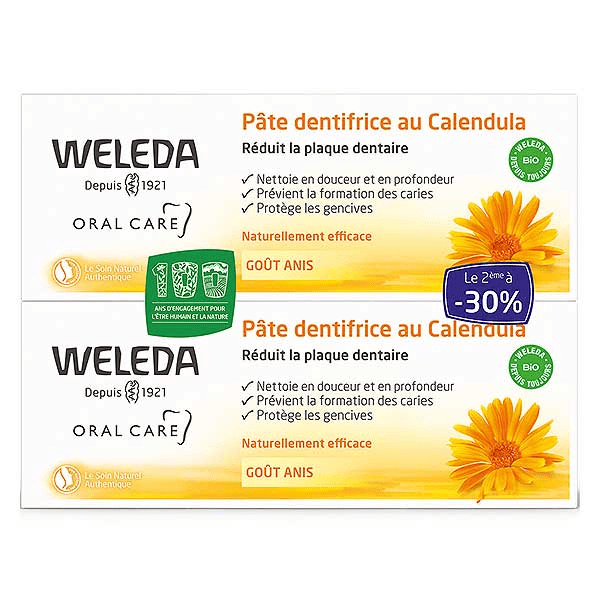 Soin Bucco-Dentaire Pâte Dentifrice au Calendula Lot de 2 x 75ml 3