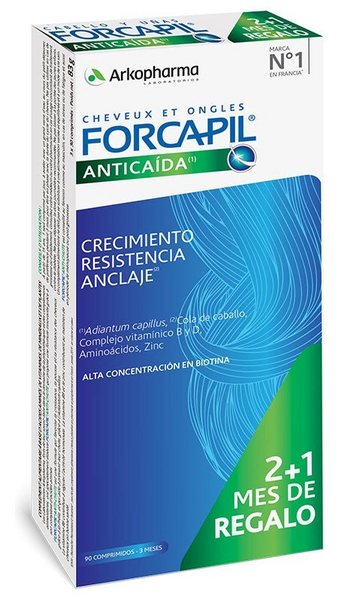 Forcapil Anticaída Cabello Regalo 2+1 90 Cápsulas