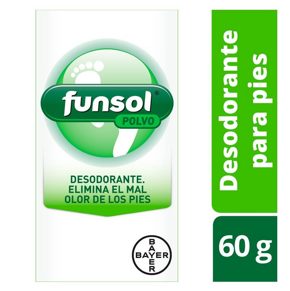 Funsol Desodorante Pies Polvo 60g. Limpieza Y Frescor