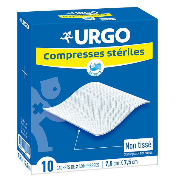 Soins Infirmiers Compresse Non Tissé Stérile 7,5 x 7,5cm 10 sachets 2