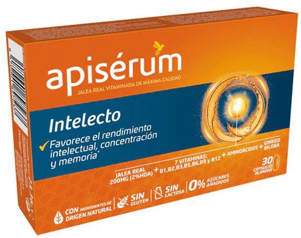 En Oferta Apisérum Jalea Real Intelecto 30 Cápsulas Blandas