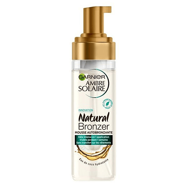 Ambre Solaire Natural Bronzer Mousse Autobronzante Transparente effet Hâle Naturel - 200mL