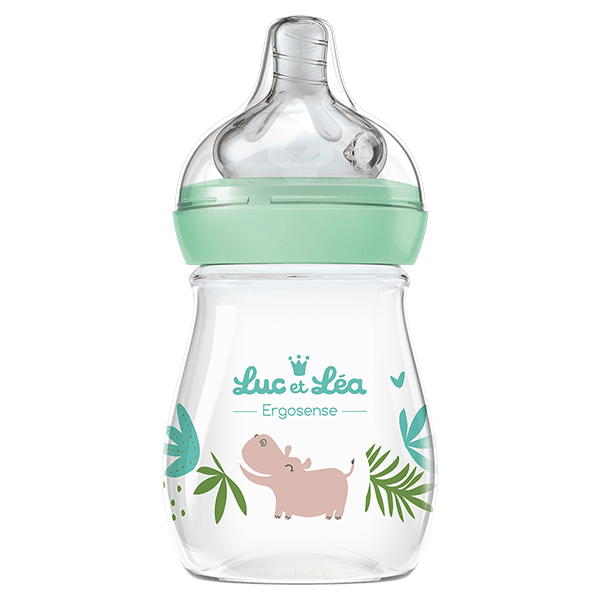 Biberon Plastique Vert Hippopotame 150ml 3