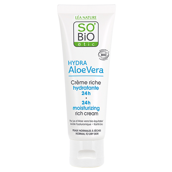So'Bio Étic Hydra Aloe Vera Crème Riche Hydratante Aloe Vera Bio 50ml 2