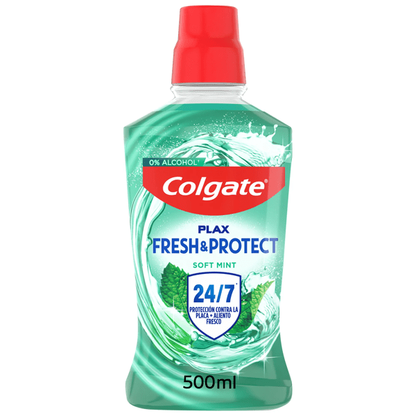 Colgate Enjuague Bucal Plax Soft Mint Antibacteriano 500 Ml