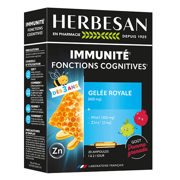 Gelée Royale Miel Zinc Adultes et Enfants 20 ampoules de 10ml 5