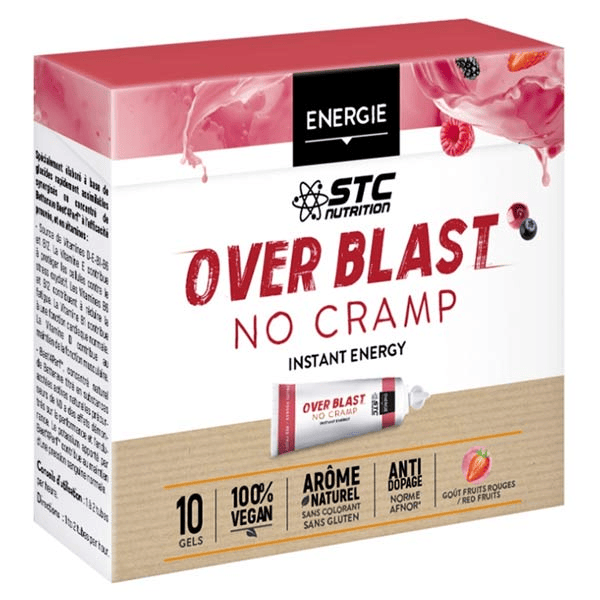 Over Blast No Cramp Goût Fruits Rouges 10 gels 2