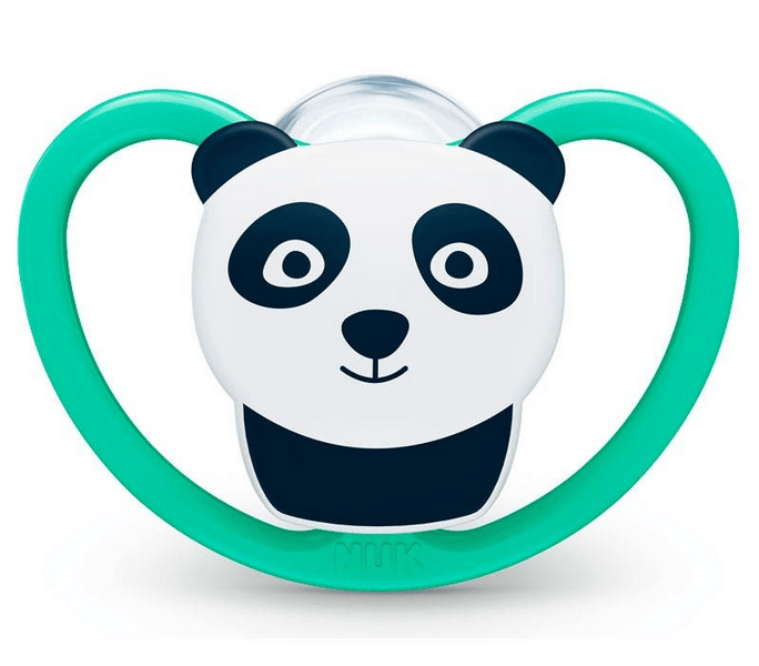 Nuk Chupete Space 18-36m Silicona Oso Panda Verde