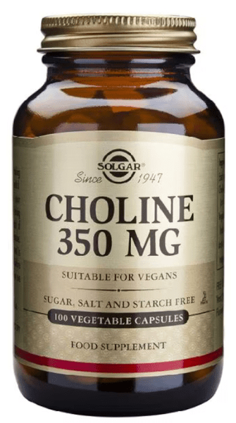 Solgar Colina 350 Mg 100 Cápsulas Vegetales
