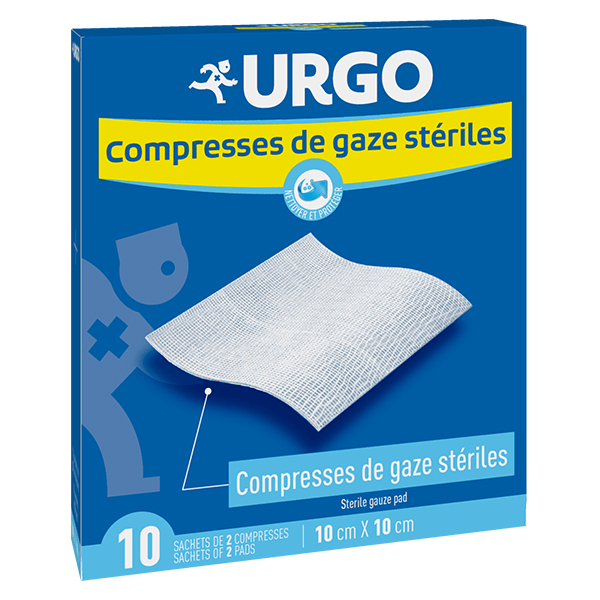 Soins Infirmiers Compresse de Gaze Stérile 10 x 10cm 20 unités 2