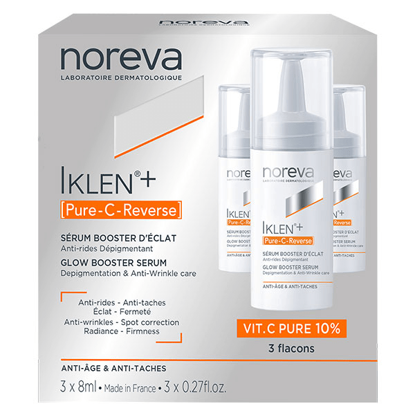 Noreva Iklen + Pure C Reverse Sérum Booster D’Éclat Coffret 3 Flacons De 8ml