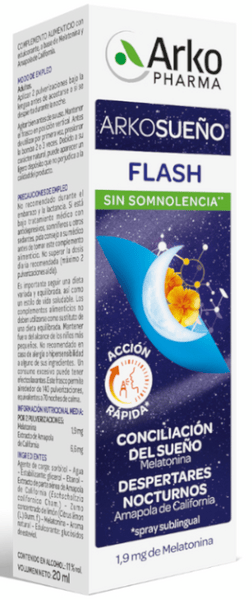 Arkopharma 3 X Arkosueño® Flash (Spray Sublingual) 20 Ml - Imagen 2