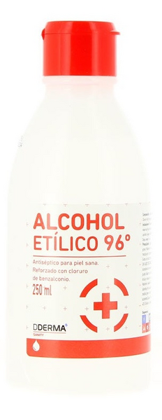 Alcohol Etílico 96º Antiséptico Cutaneo 250ml