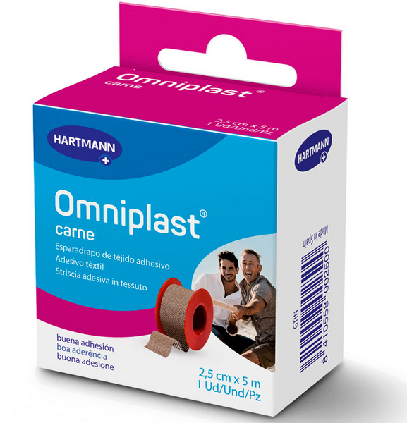 Omniplast Esparadrapo Tela Resistente 2,5cm X 5m