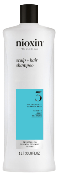 Nioxin 3 Champú Cabello Teñido Debilitamiento Leve 1000 ml
