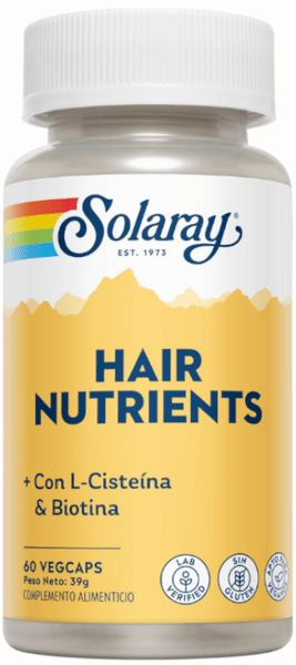 Solaray Hair Nutrients 60 Cápsulas Vegetales
