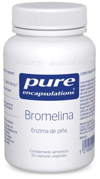 Pure Encapsulations Bromelina Enzima Piña 60 Cápsulas Vegetales
