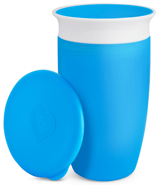 Munchkin Miracle Vaso Antigoteo 360º con Tapa Azul 295 ml
