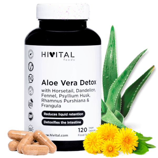 Hivital Aloe Vera Detox 120 Cápsulas Veganas