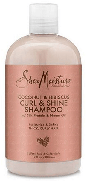 Shea Moisture Champú de Coco e Hibisco para Pelo Rizado y Grueso 384ml