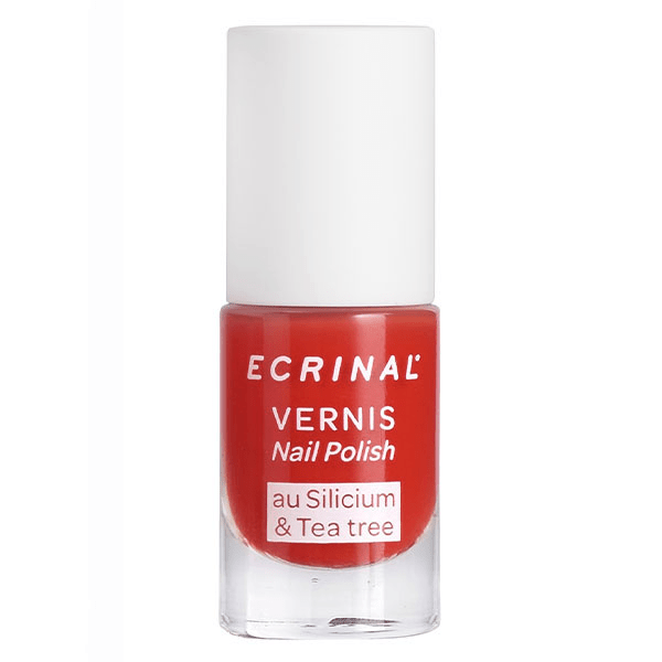 vernis silicium + tea tree Rouge Corail 5 ml 2
