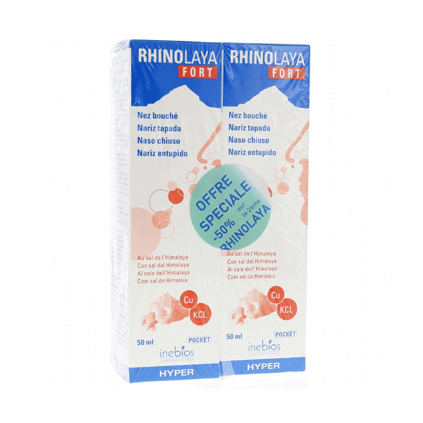 Rhinolaya Fort Spray Hypertonique Lot de 2 x 50ml 2